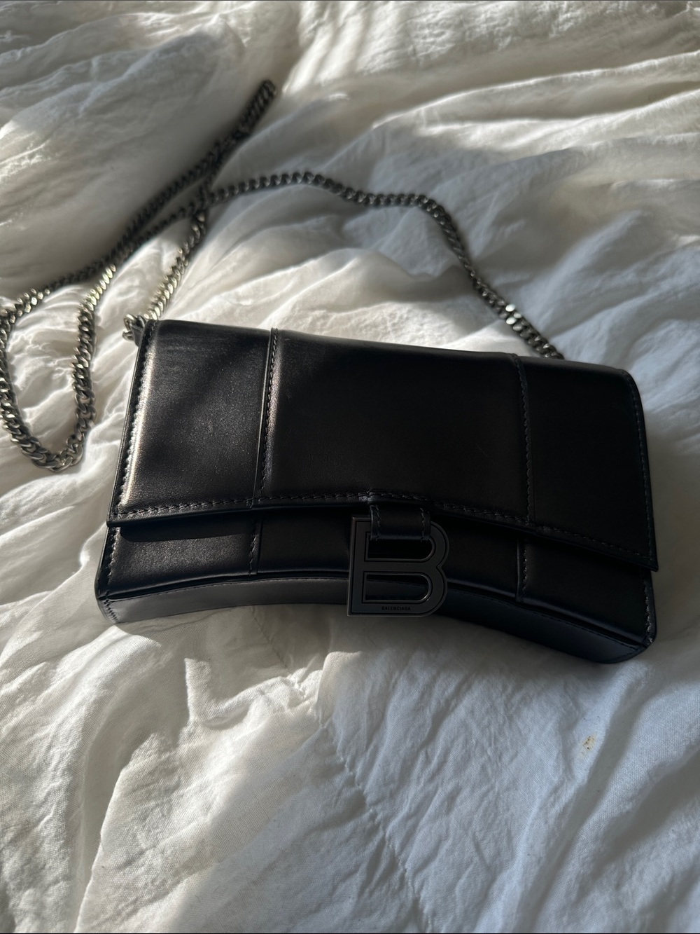 Balenciaga Steel Grey Crossbody with Silver Chain. - Picture 5 of 5